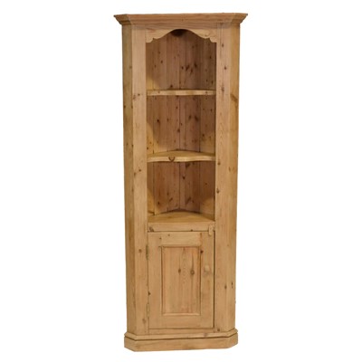 Lot 343 - Modern pine freestanding corner cupboard