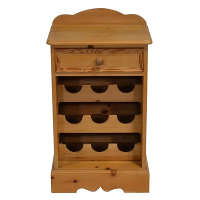 Lot 443 - Pine nine bottle wine rack