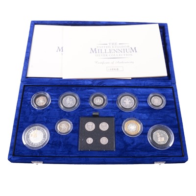 Lot 250 - United Kingdom Millennium Silver Coin Collection.