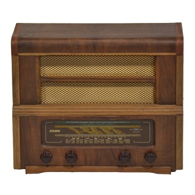 Lot 224 - Amplion walnut cased mains radio and two others