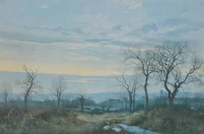 Lot 357 - Peter Newcombe, Winter Evening.