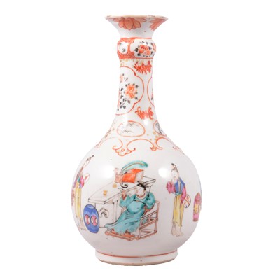 Lot 41 - Chinese polychrome bottle vase