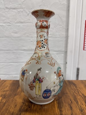 Lot 41 - Chinese polychrome bottle vase