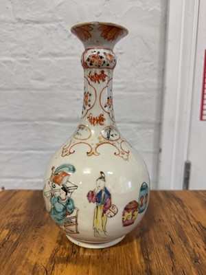 Lot 41 - Chinese polychrome bottle vase