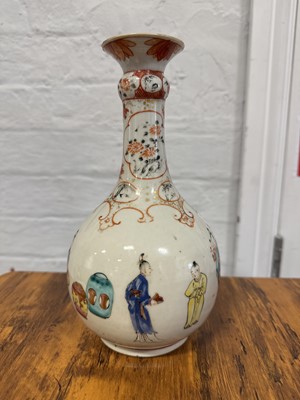 Lot 41 - Chinese polychrome bottle vase