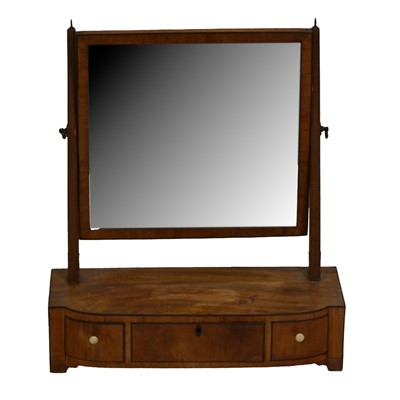 Lot 432 - Mahogany framed toilet mirror