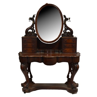 Lot 362 - Victorian mahogany dressing table