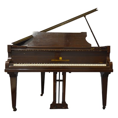 Lot 446 - John Broadwood & Sons, mahogany baby grand piano