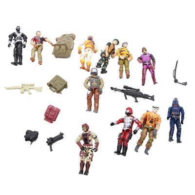 Lot 220 - Seventeen Hasbro GI Joe action figures, with accessories