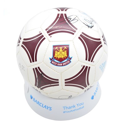 Lot 2 - Signed 2013/2014 West Ham United first team football