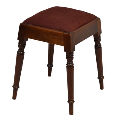 Lot 398 - Victorian mahogany stool