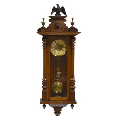 Lot 440 - Late 19th century Vienna wall clock