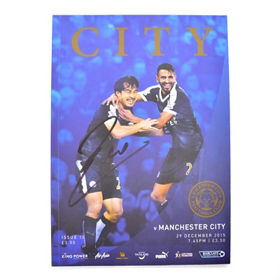 Lot 40 - Leicester City vs Chelsea signed matchday programme