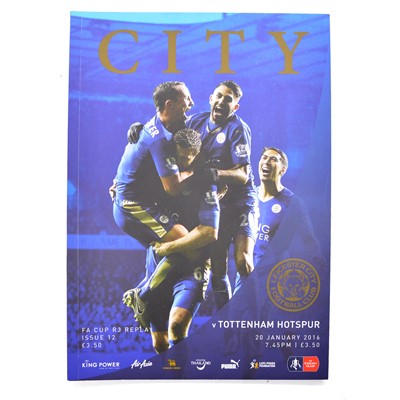 Lot 41 - Leicester City vs Tottenham signed matchday programme