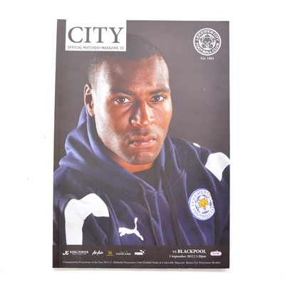 Lot 47 - Leicester City vs Blackpool signed matchday programme