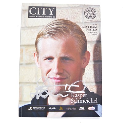 Lot 49 - Leicester City vs West Ham signed matchday programme