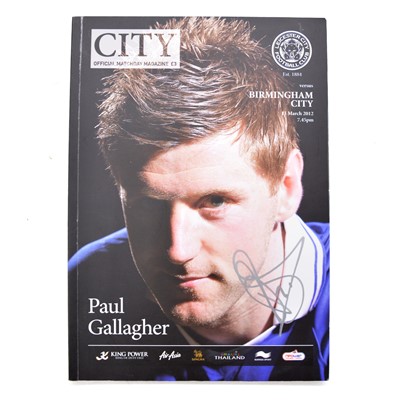 Lot 51 - Leicester City vs Birmingham signed matchday programme