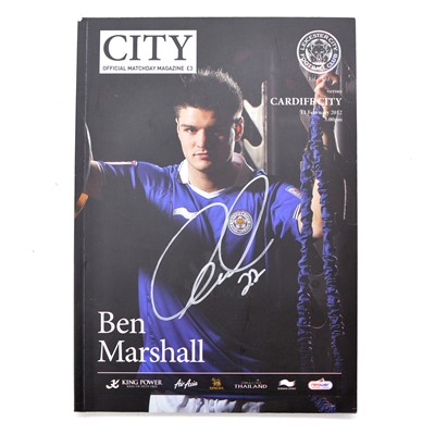 Lot 52 - Leicester City vs Cardiff signed matchday programme