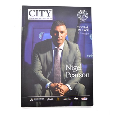 Lot 56 - Leicester City vs Crystal Palace signed matchday programme