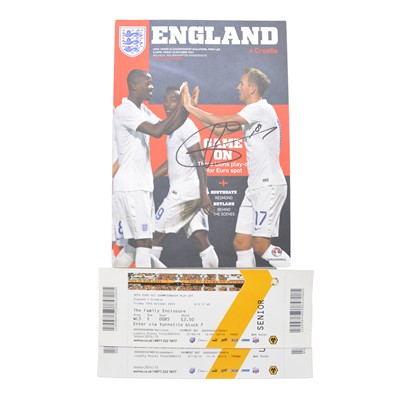 Lot 81 - England U21 vs Croatia U21 signed matchday programme