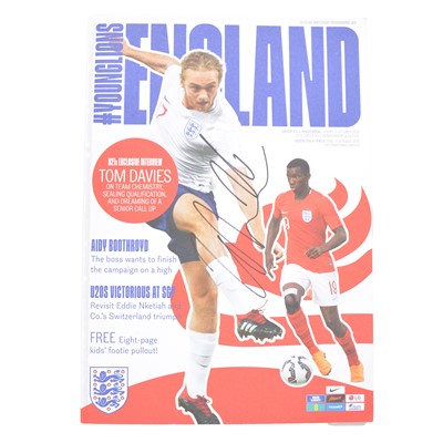 Lot 83 - England U21 vs Andorra U21 signed matchday programme