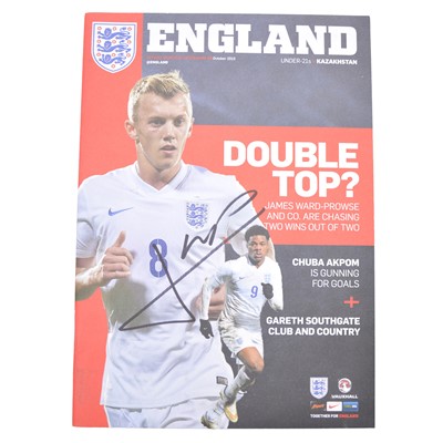 Lot 79 - England U21 signed matchday programme