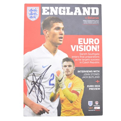 Lot 82 - England U21 signed matchday programme