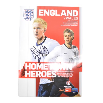 Lot 77 - England U21 signed matchday programme