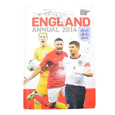 Lot 95 - Signed official England annual 2014