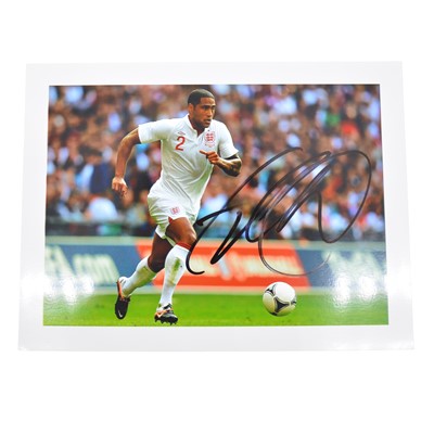 Lot 414 - Signed Glen Johnson 5x7 colour photograph, whilst playing for England