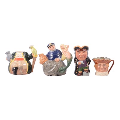 Lot 123 - Collection of Royal Doulton character teapots and toby jugs.