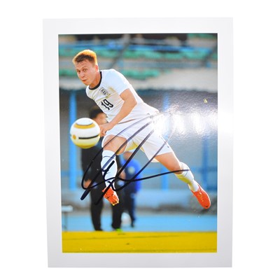 Lot 382 - Signed Cauley Woodrow 5x7 colour photograph, whilst playing for England U21