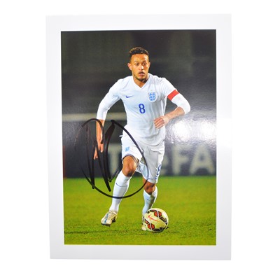 Lot 385 - Signed Lewis Baker 5x7 colour photograph, whilst playing for England U21