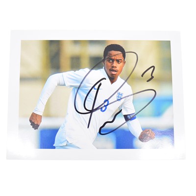 Lot 424 - Signed Ryan Sessegnon 5x7 colour photograph, whilst playing for England U19