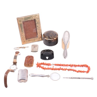 Lot 456 - Silver, white metal and vintage jewellery, wristwatches, and other collectables.