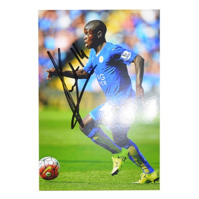 Lot 196 - Signed Ngolo Kante 4x6 colour photograph, Leicester