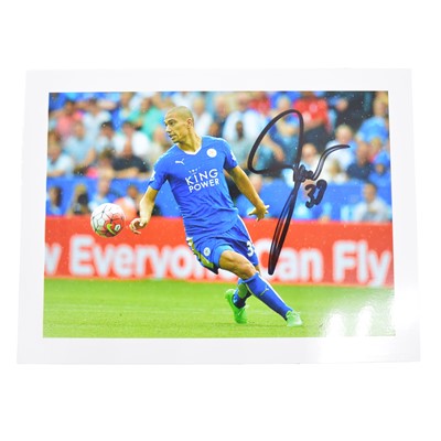 Lot 204 - Signed Gokhan Inler 5x7 colour photograph, Leicester