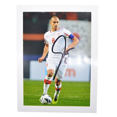 Lot 469 - Signed Gokhan Inler 5x7 colour photograph, Switzerland