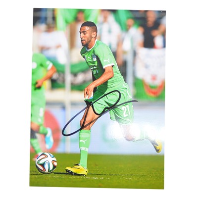 Lot 368 - Signed Riyad Mahrez 5x7 colour photograph, Algeria