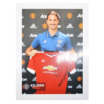 Lot 252 - Signed Zlatan Ibrahimovic 5x7 colour photograph, Manchester United