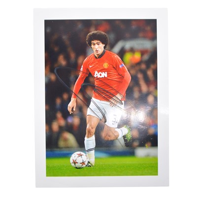 Lot 247 - Signed Marouane Fellaini 5x7 colour photograph, Manchester United