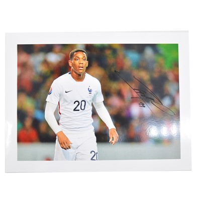 Lot 446 - Signed Antony Martial 5x7 colour photograph, France