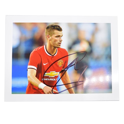 Lot 232 - Signed Morgan Schneiderlin 5x7 colour photograph, Manchester United