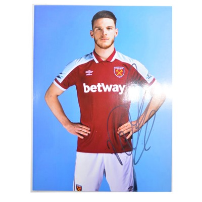 Lot 356 - Signed Declan Rice 6x8 colour photograph, West Ham United