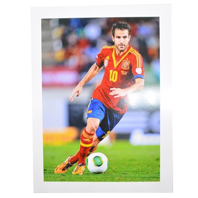 Lot 466 - Signed Cesc Fabregas 5x7 colour photograph, Spain