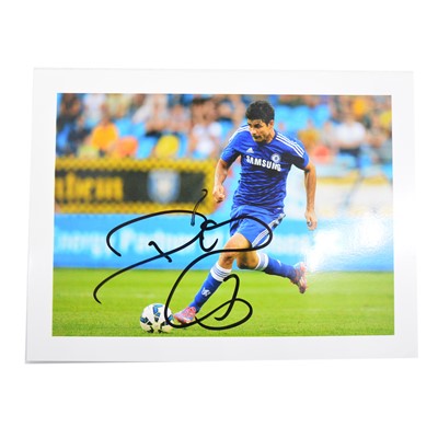 Lot 142 - Signed Deigo Costa 5x7 colour photograph, Chelsea