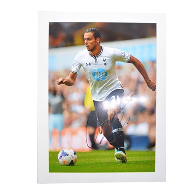 Lot 343 - Signed Nacer Chadli 5x7 colour photograph, Tottenham Hotspur