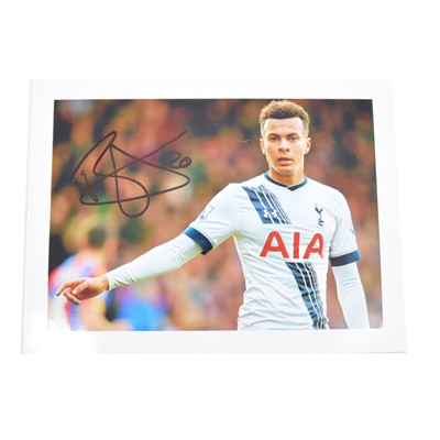 Lot 327 - Signed Deli Alli 5x7 colour photograph, Tottenham Hotspur