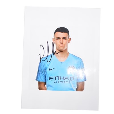 Lot 223 - Signed Phil Foden 5x5 colour photograph, Manchester City