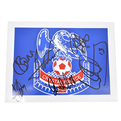 Lot 164 - Signed Crystal Palace 5x7 colour club badge